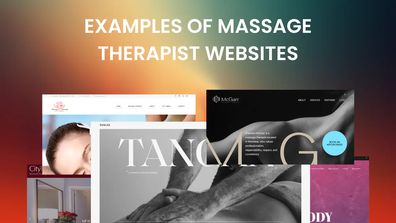 Massage Therapist Websites